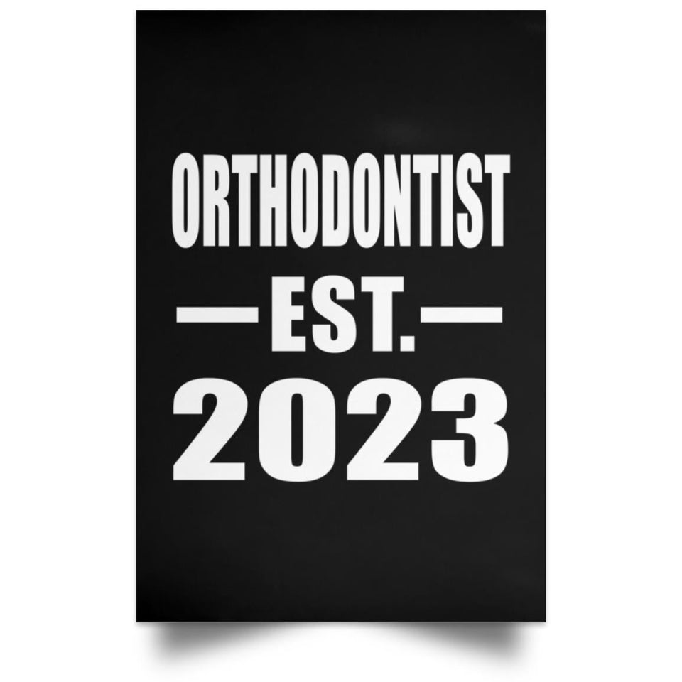 Orthodontist Established EST. 2023 - Poster Portrait