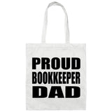 Proud Bookkeeper Dad - Tote Bag White