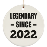 2nd Birthday Legendary Since 2022 - Circle Ornament