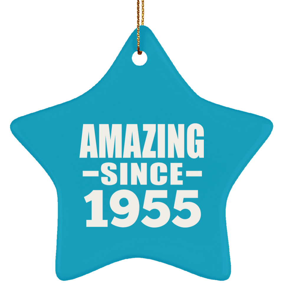 69th Birthday Amazing Since 1955 - Star Ornament