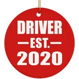 Driver Established EST. 2020 - Circle Ornament