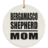 Bergamasco Shepherd Mom - Circle Ornament