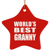 World's Best Granny - Star Ornament