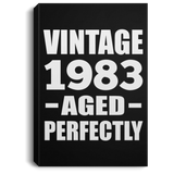 41st Birthday Vintage 1983 Aged Perfectly - Canvas Portrait