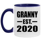 Granny Established EST. 2020 - 11oz Accent Mug Purple