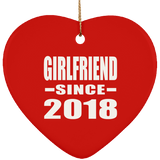 Girlfriend Since 2018 - Heart Ornament