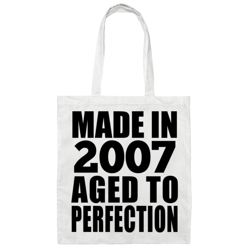 17th Birthday Made In 2007 Aged to Perfection - Tote Bag White