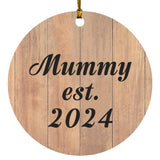Mummy Established EST. 2024 - Circle Ornament C