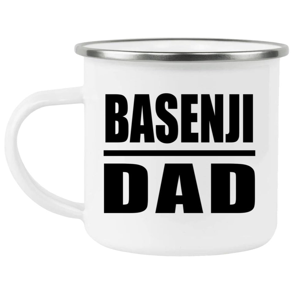 Basenji Dad - 12oz Camping Mug