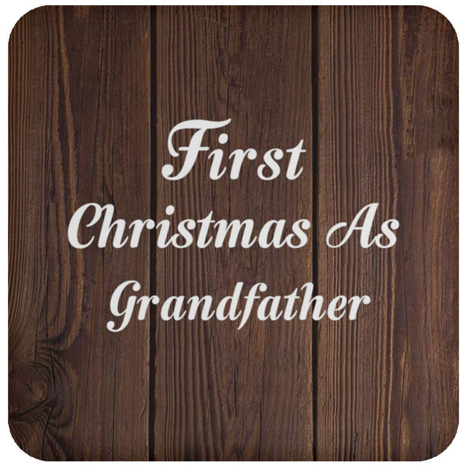 First Christmas As Grandfather - Drink Coaster D