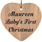 Maureen Baby's First Christmas - Heart Ornament C