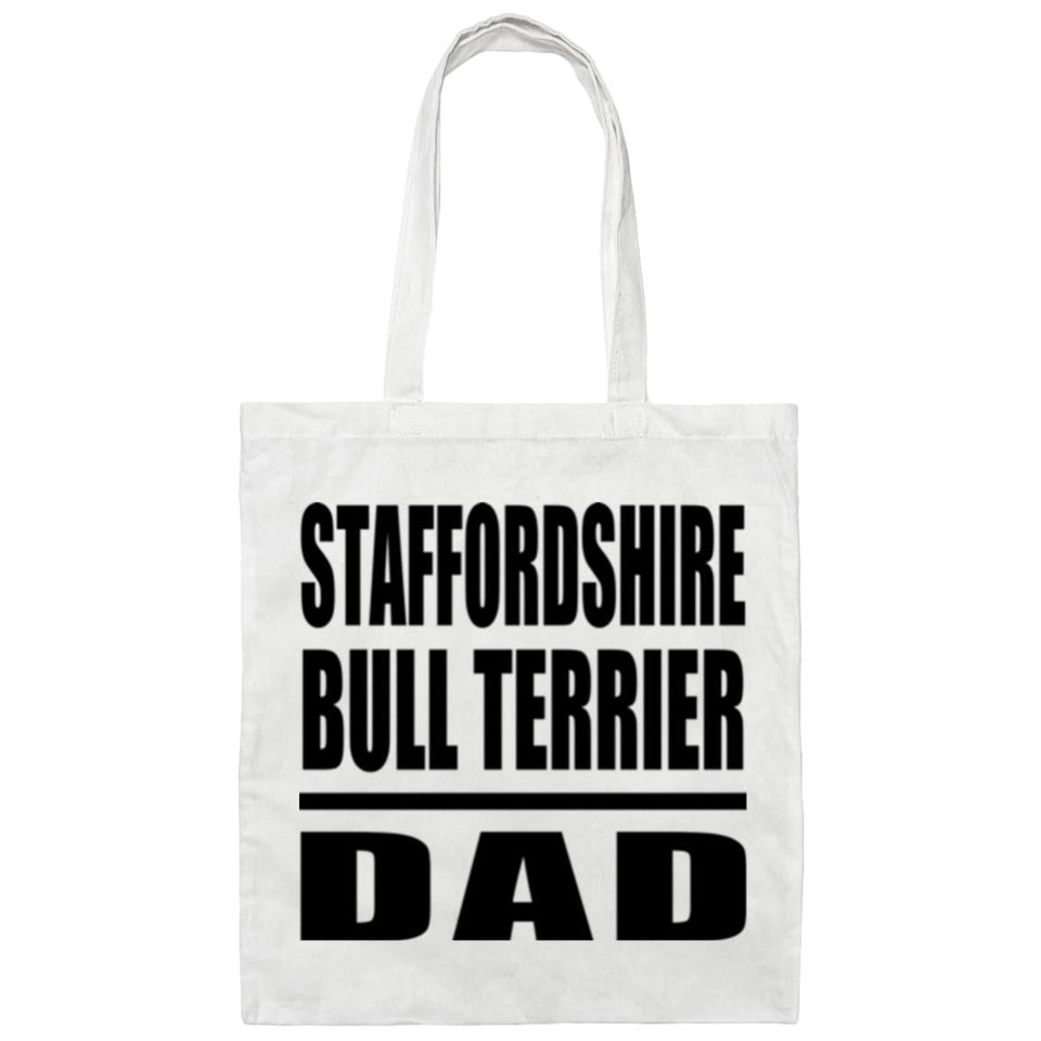 Staffordshire Bull Terrier Dad - Tote Bag White