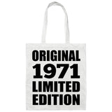 53rd Birthday Original 1971 Limited Edition - Tote Bag White