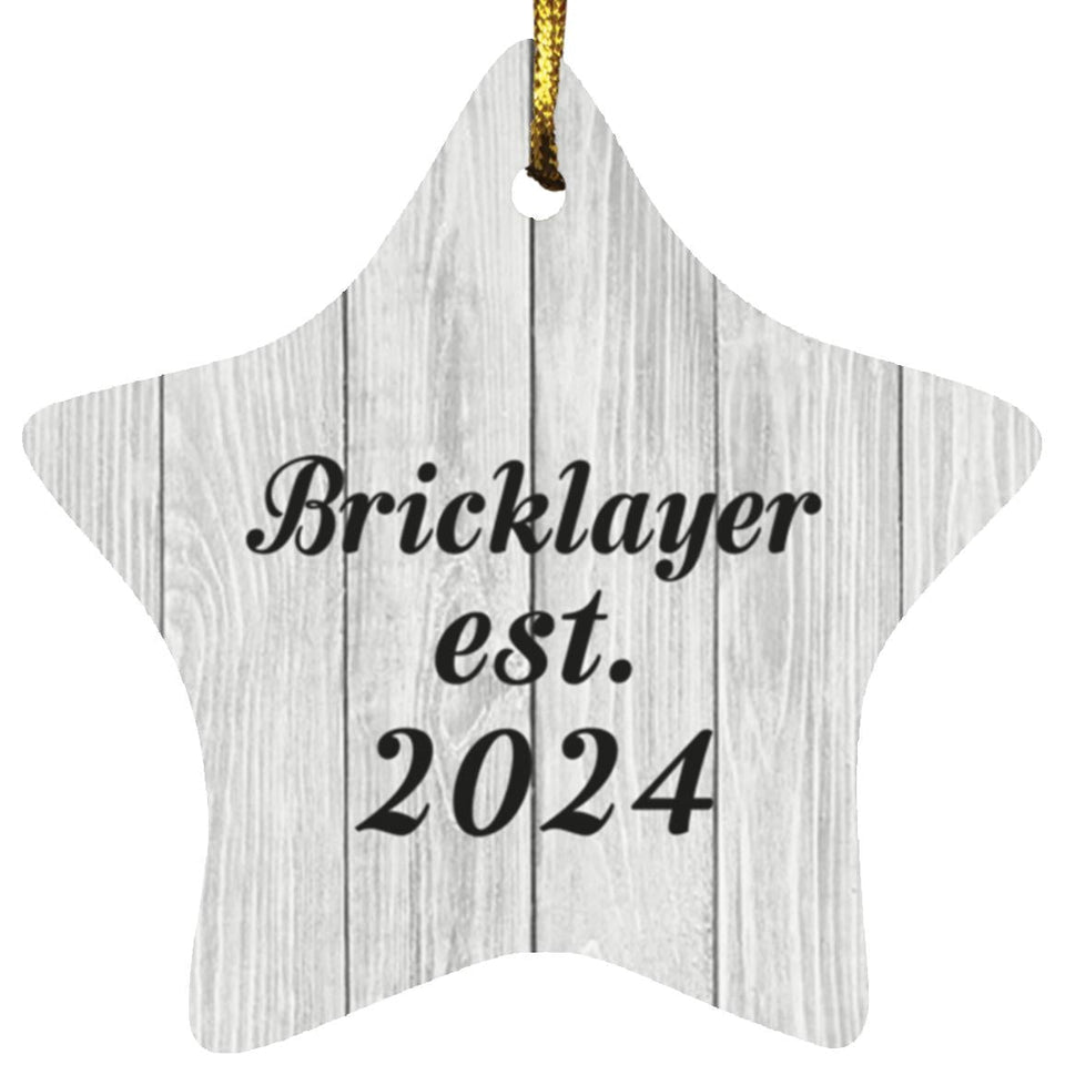 Bricklayer Established Est. 2024 - Star Ornament F