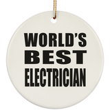 World's Best Electrician - Circle Ornament