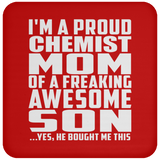 Proud Chemist Mom Of Awesome Son - Drink Coaster
