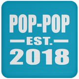 Pop-Pop Established EST. 2018 - Drink Coaster
