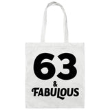 63rd Birthday 63 & Fabulous - Tote Bag White
