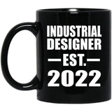 Industrial Designer Established EST. 2022 - 11oz Coffee Mug Black