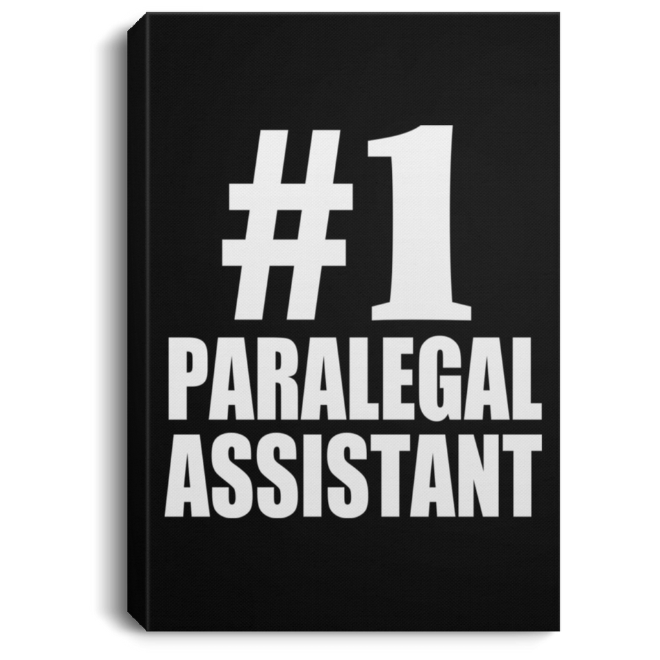 Number One #1 Paralegal Assistant - Canvas Portrait