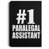 Number One #1 Paralegal Assistant - Canvas Portrait