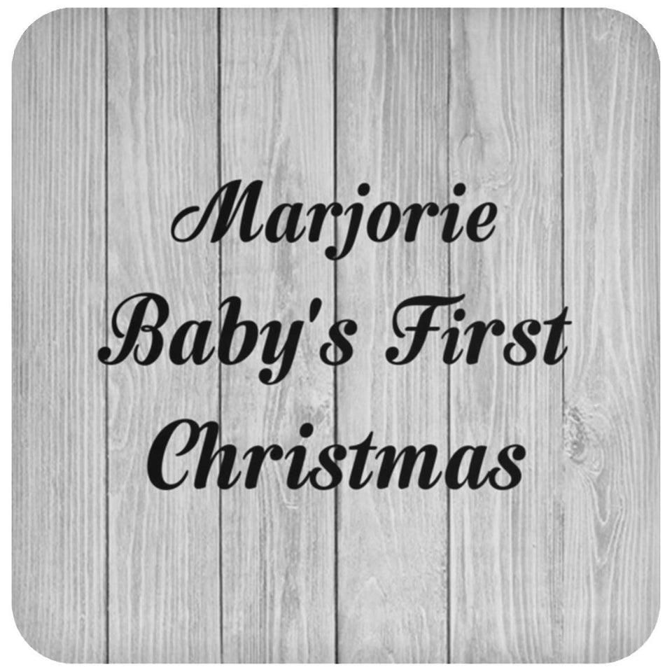 Marjorie Baby's First Christmas - Drink Coaster F