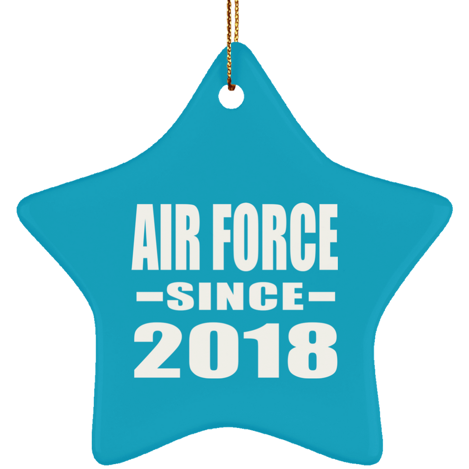Air Force Since 2018 - Star Ornament
