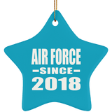 Air Force Since 2018 - Star Ornament