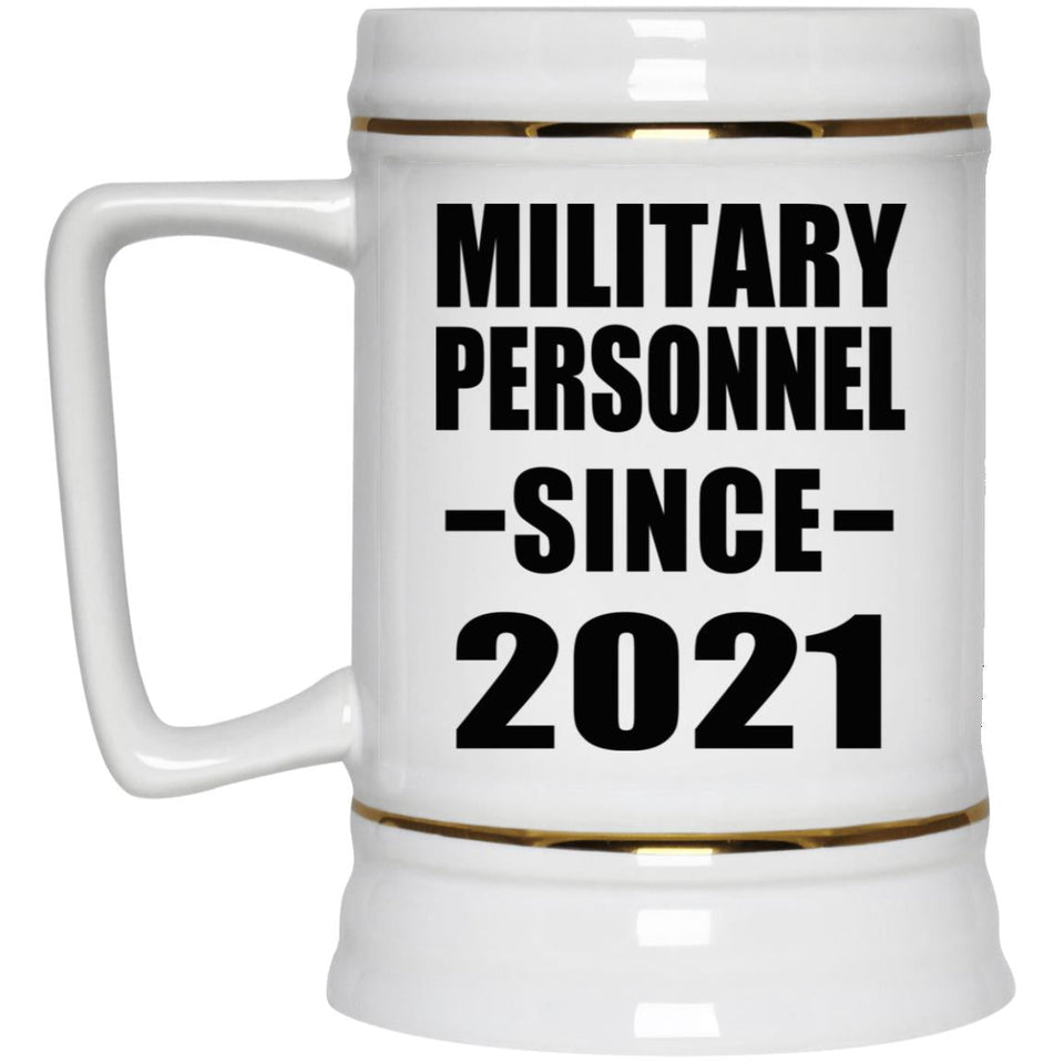 Military Personnel Since 2021 - Beer Stein