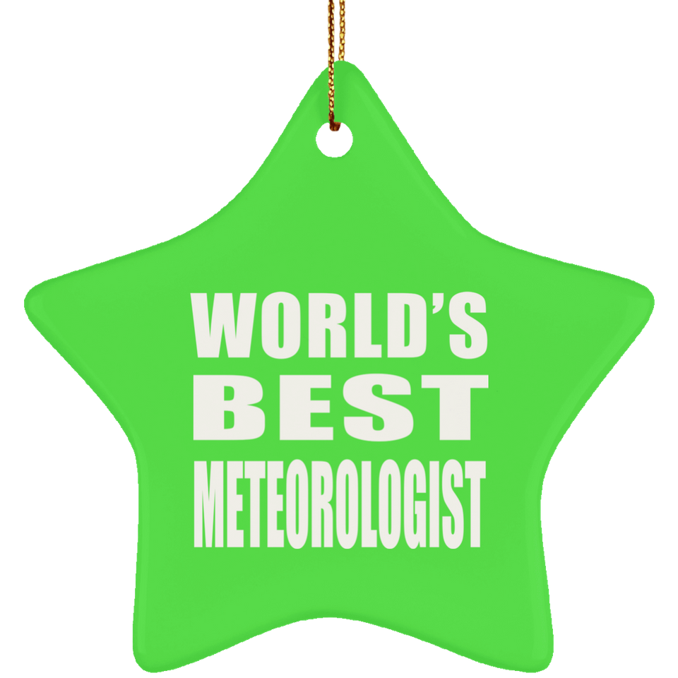 World's Best Meteorologist - Star Ornament