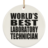 World's Best Laboratory Technician - Circle Ornament