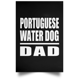 Portuguese Water Dog Dad - Poster Portrait