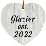 Glazier Established Est. 2022 - Heart Ornament F