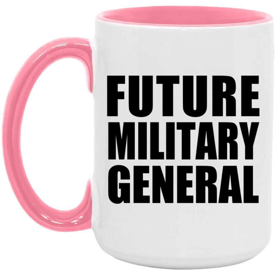 Future Military General - 15oz Accent Mug Pink
