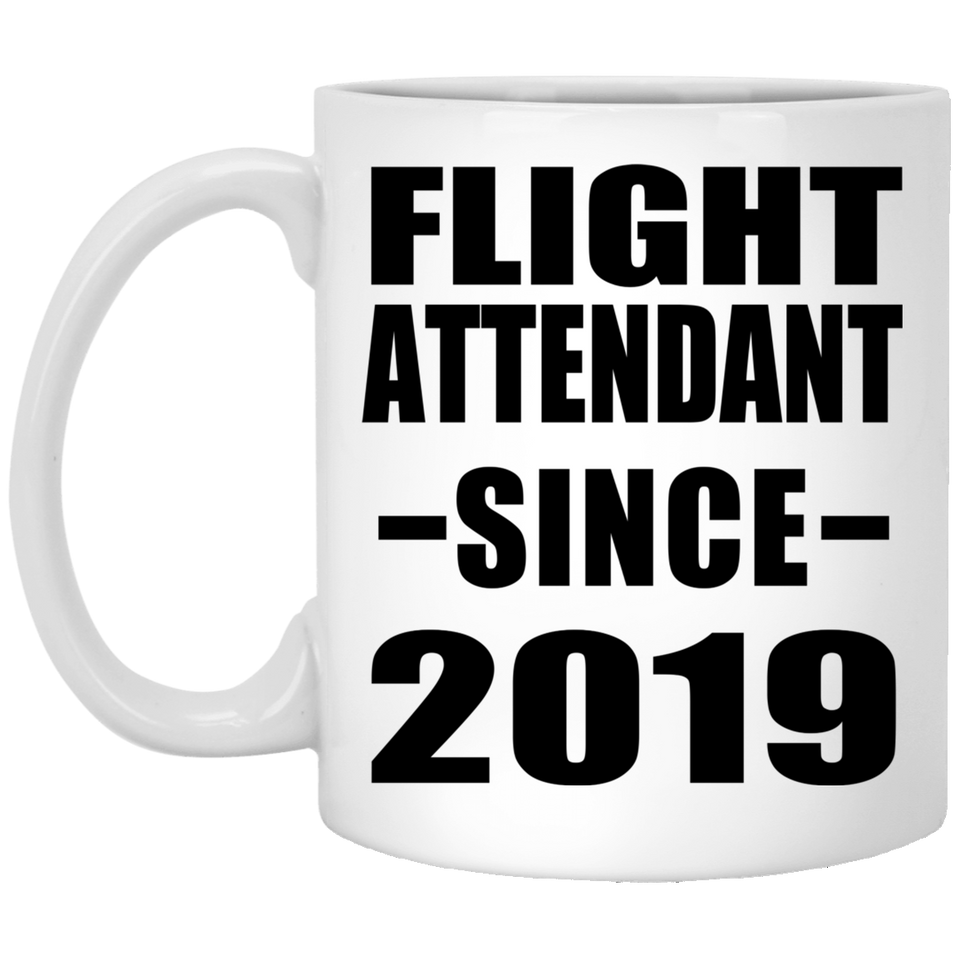 Flight Attendant Since 2019 - 11oz Coffee Mug