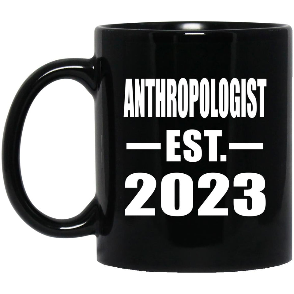Anthropologist Established EST. 2023 - 11oz Coffee Mug Black