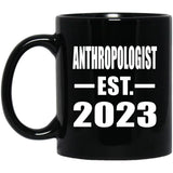 Anthropologist Established EST. 2023 - 11oz Coffee Mug Black