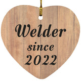 Welder Since 2022 - Heart Ornament C
