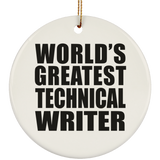 World's Greatest Technical Writer - Circle Ornament