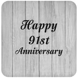 Happy 91st Anniversary - Drink Coaster F