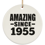 69th Birthday Amazing Since 1955 - Circle Ornament