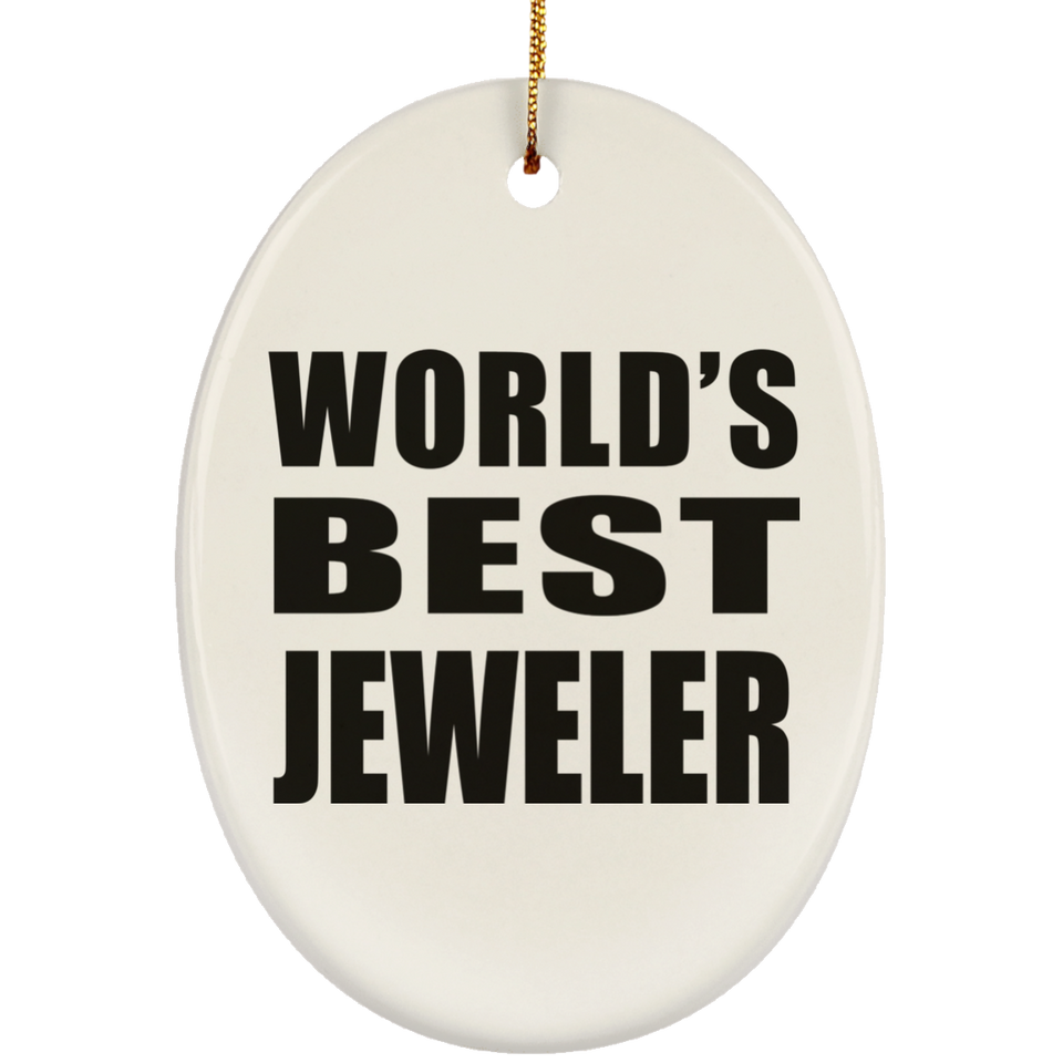 World's Best Jeweler - Oval Ornament