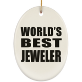 World's Best Jeweler - Oval Ornament
