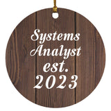 Systems Analyst Established Est. 2023 - Circle Ornament D