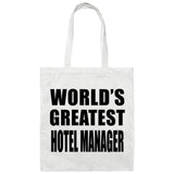 World's Greatest Hotel Manager - Tote Bag White
