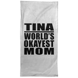 Tina World's Okayest Mom - Hand Towel