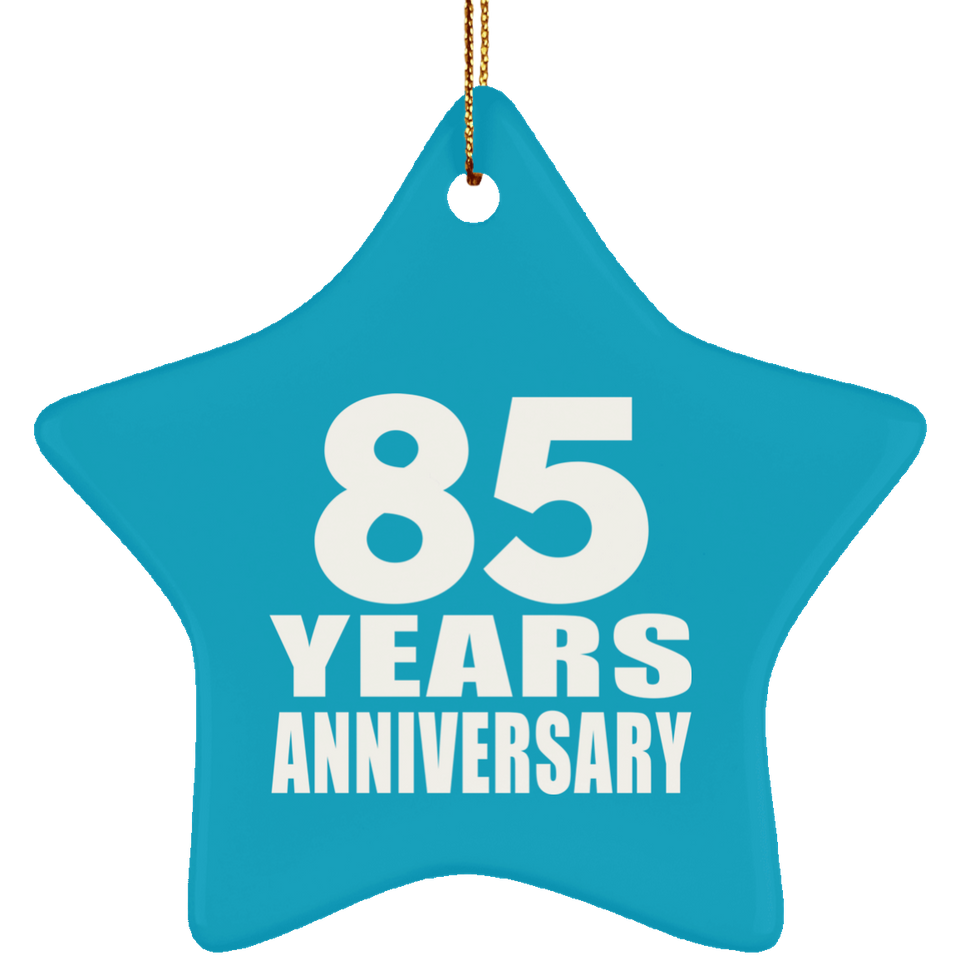 85th Anniversary 85 Years - Star Ornament