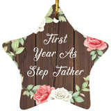 First Year As Step Father - Star Ornament A