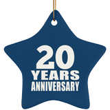 20th Anniversary 20 Years - Star Ornament