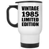 39th Birthday Vintage 1985 Limited Edition - White Travel Mug